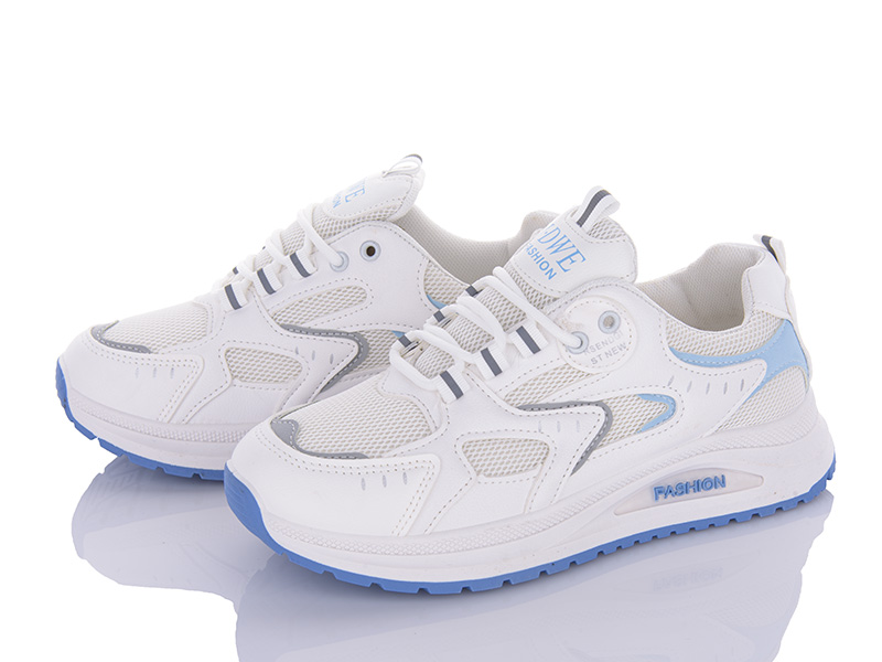 Кроссовки Violeta (37-41) 45-98 white-blue (деми)