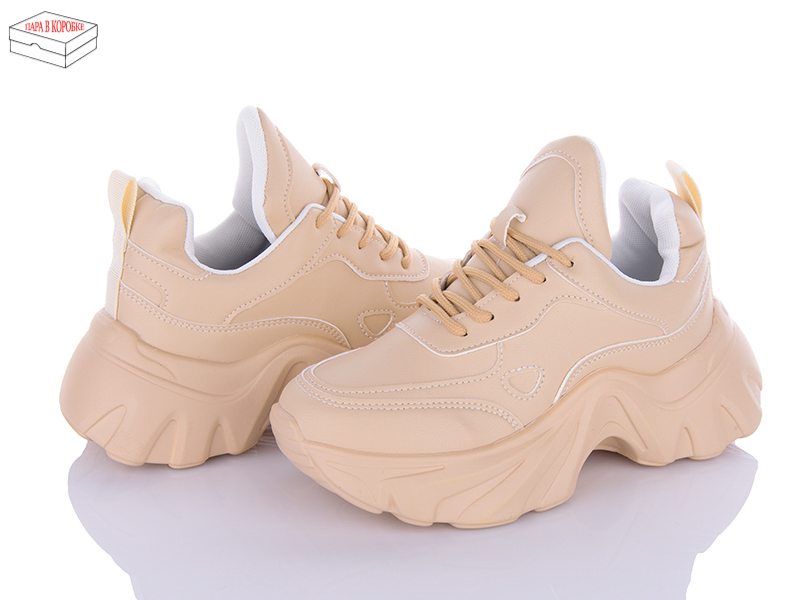 Кроссовки Ailaifa (36-41) K8011 apricot (деми)