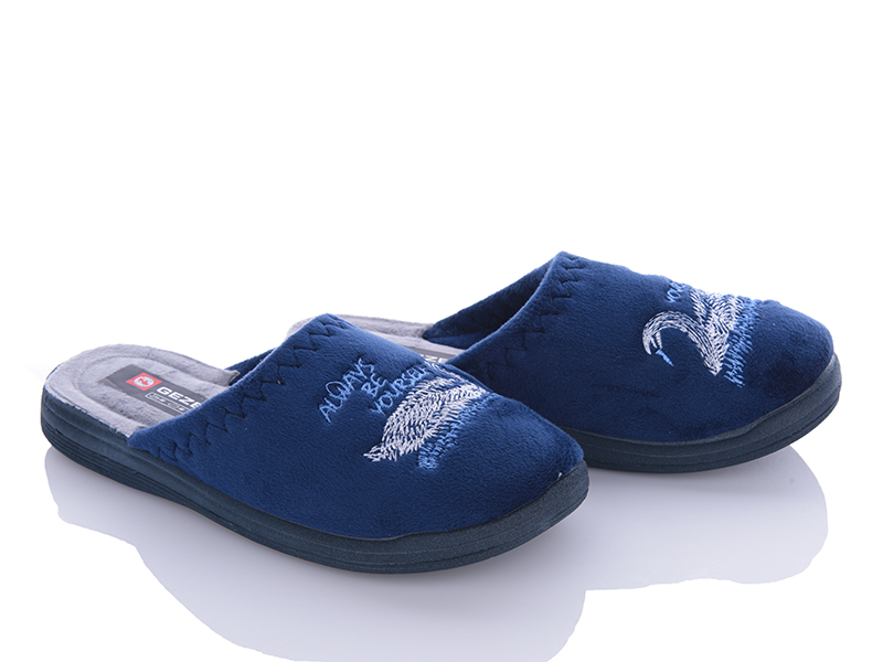 Тапочки Soylu (36-40) GE019 blue (зима)