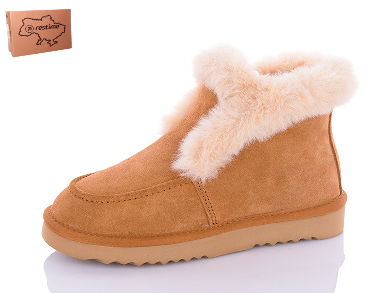 Угги Restime (36-41) YWZ23004 camel (зима)