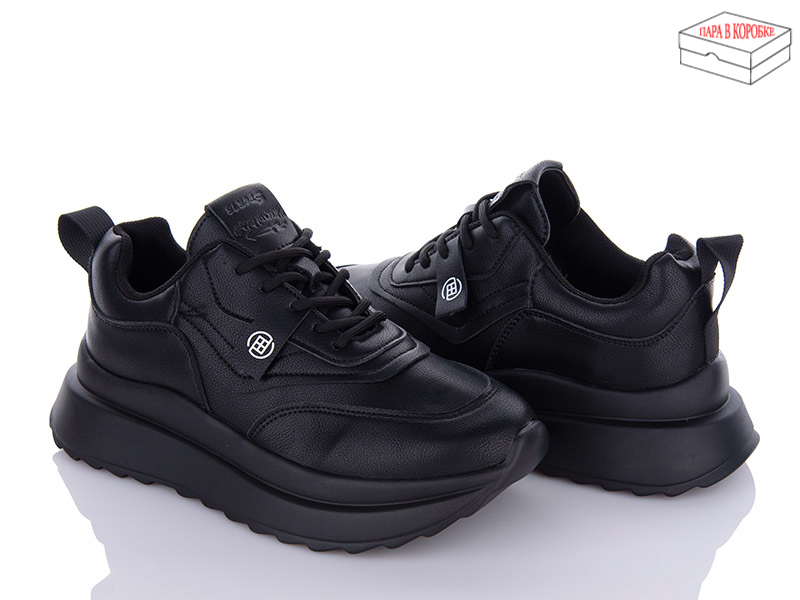 Кроссовки Ailaifa (36-41) F65 all black (деми)