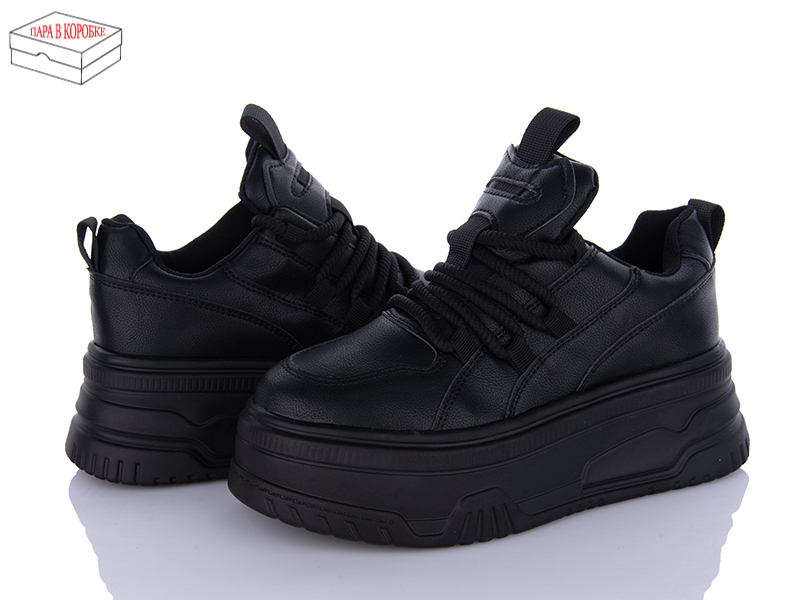 Кроссовки Ailaifa (36-41) 5052 all balck (деми)
