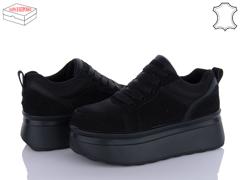 Кроссовки Ailaifa (36-41) U66 black (деми)