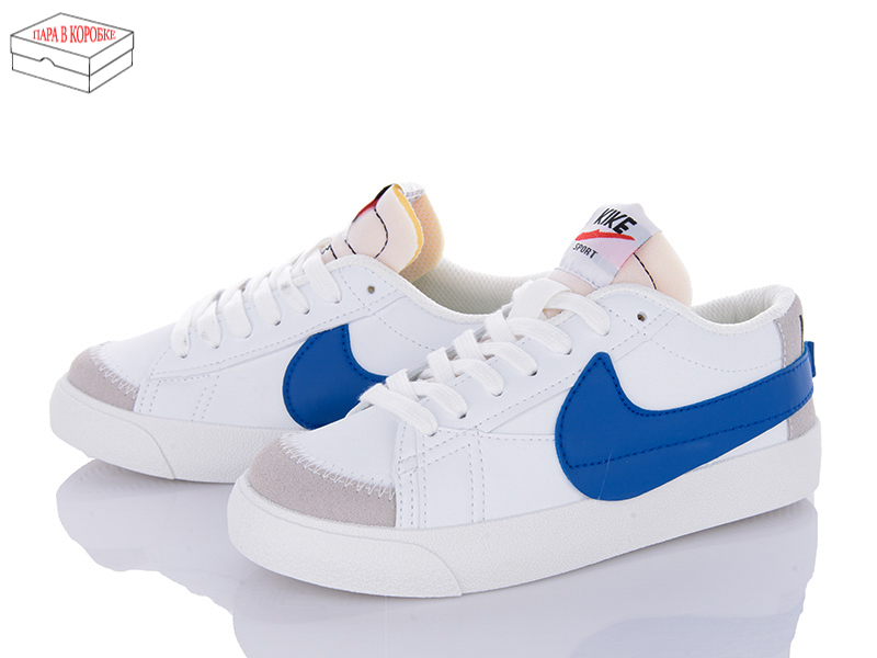 Кеды Ailaifa (36-41) K011 white-blue (деми)