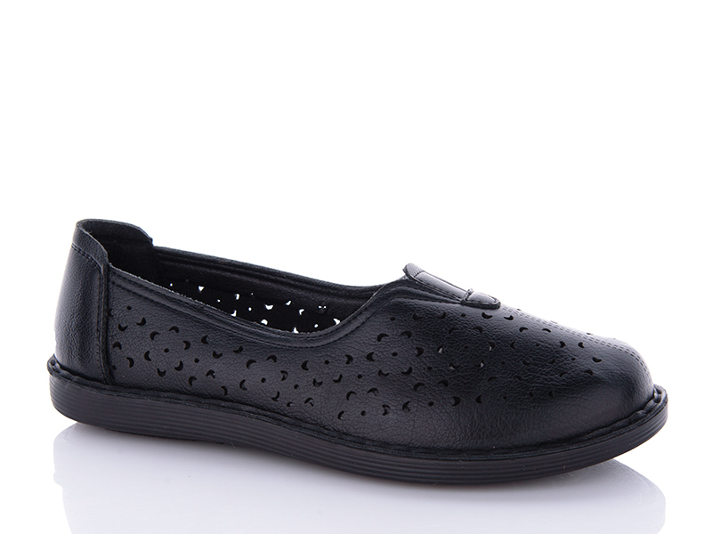 Туфли Maiguan (37-42) F11 -1Ablack (лето)