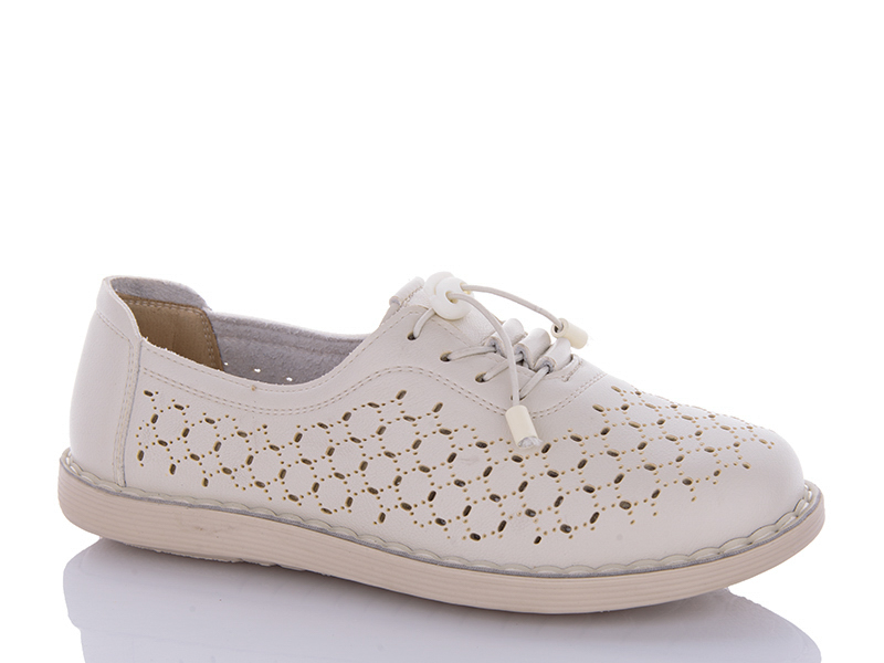Туфли Maiguan (37-42) F12-2A beige (лето)