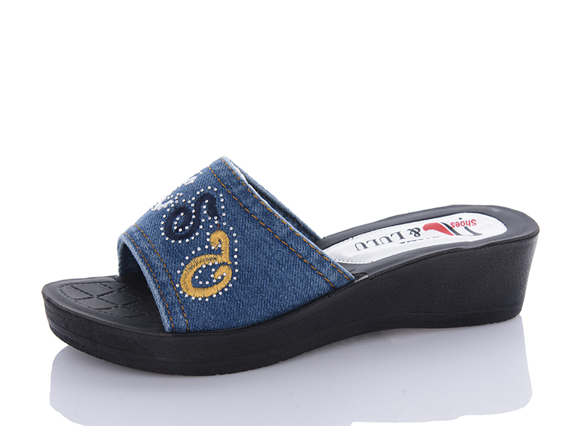 Шлепанцы Sali One (37-41) Ж61 синій (лето)
