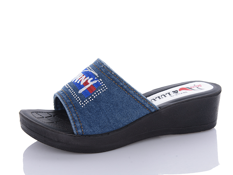 Шлепанцы Sali One (37-41) Ж63 синій (лето)