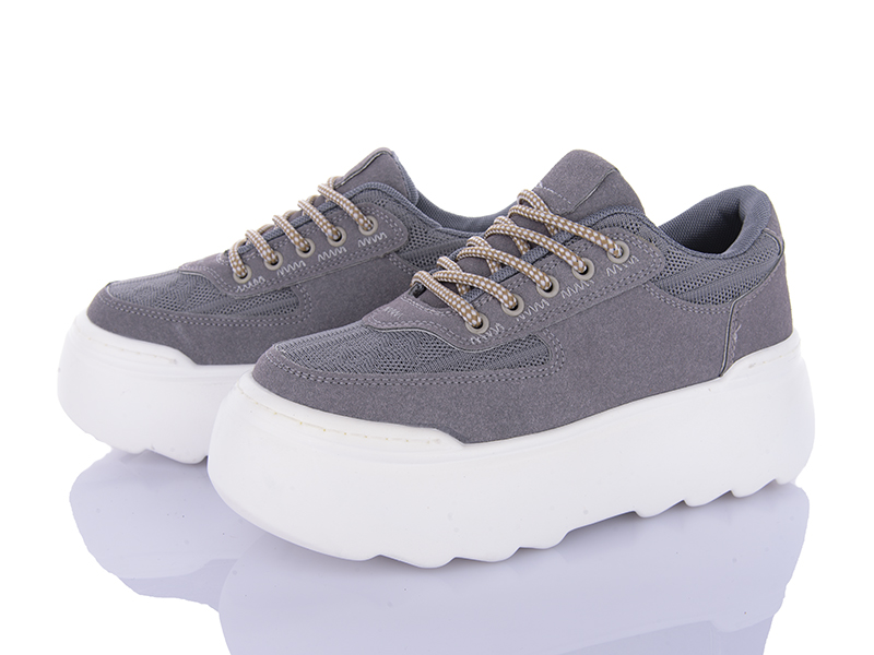 Кроссовки Violeta (36-41) 197-178 grey (деми)