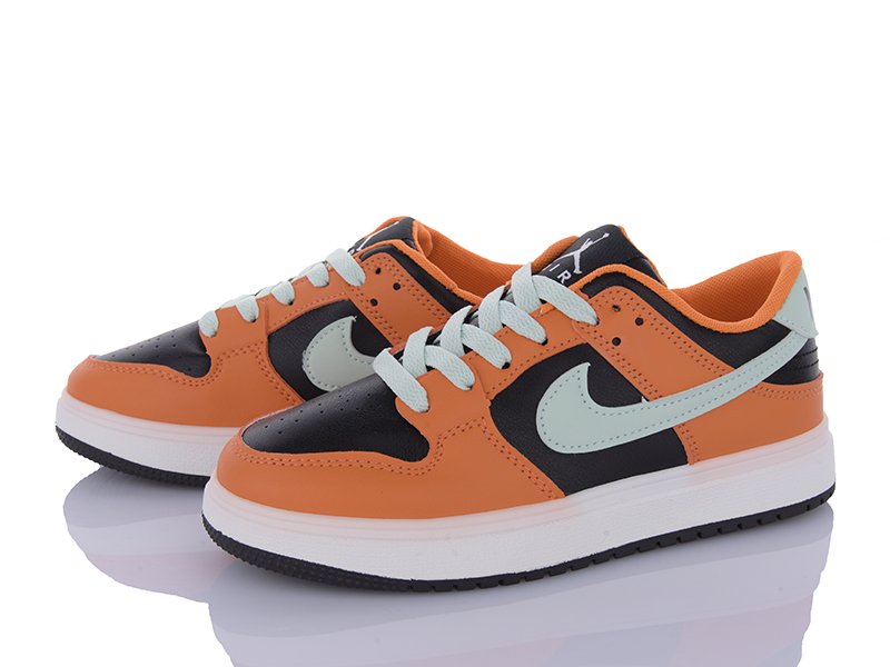Кроссовки Violeta (36-41) HD19-184-5 black-orange (деми)