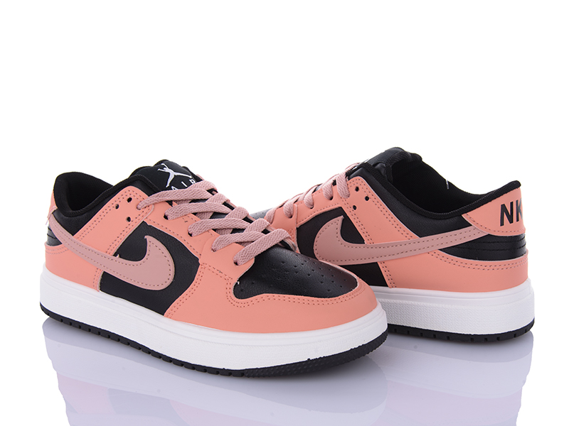 Кроссовки Violeta (36-41) HD19-184-5 pink-black (деми)