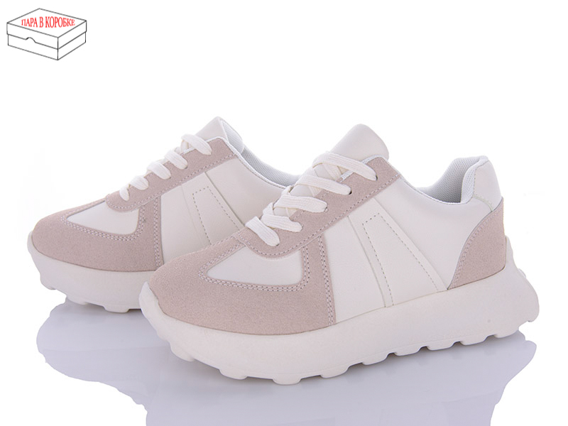 Кроссовки Ailaifa (36-41) 2395-4 beige піна (деми)