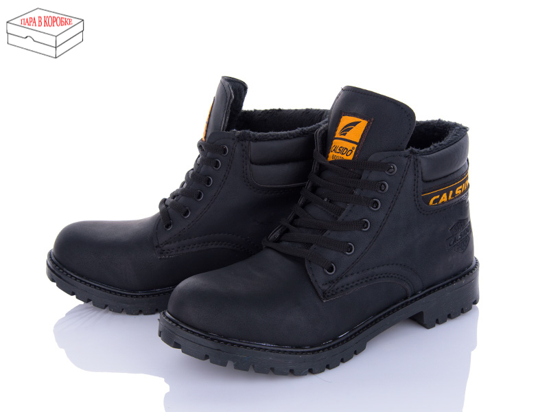 Ботинки BULL (36-39) A506 black термо хутро (40-44)) (зима)