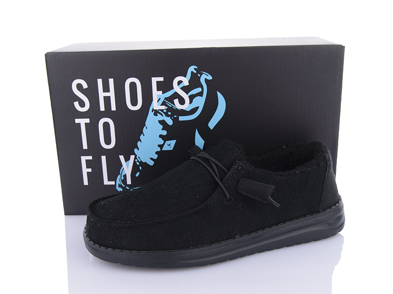 Туфли Restime (36-41) IWZ24470 black (деми)