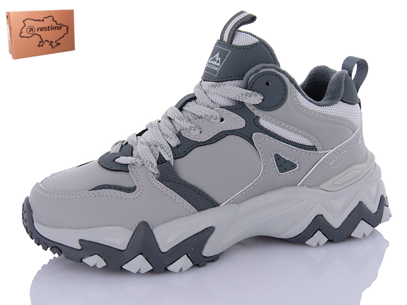 Кроссовки Restime (36-41) CWZ24247 grey (деми)