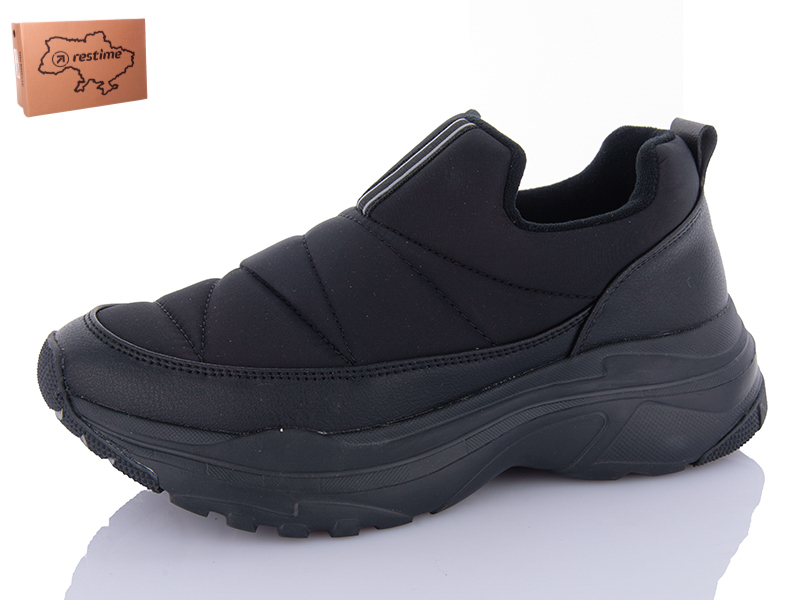 Ботинки Restime (36-41) JWZ24376 black (деми)