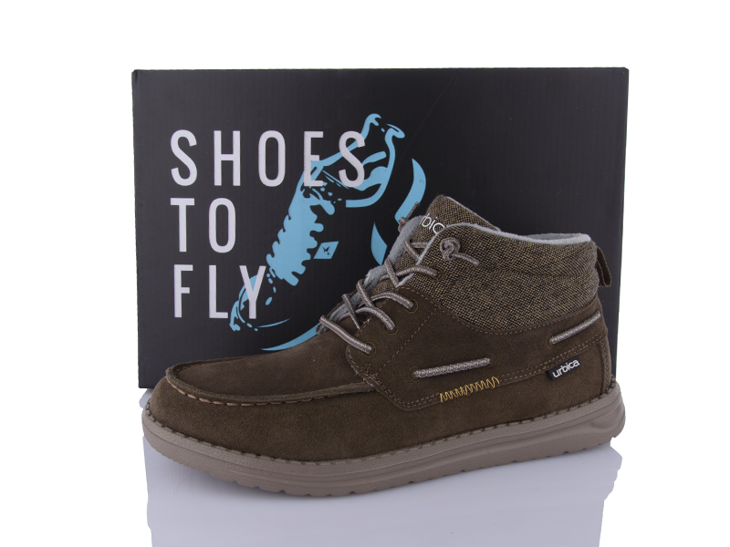 Ботинки Restime (41-46) ZMZ24504 brown (деми)