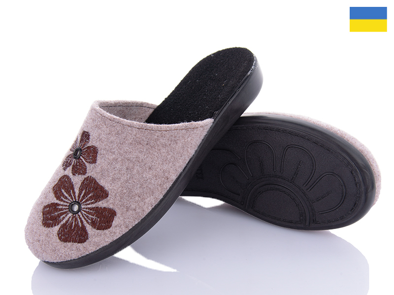 Тапочки Inblu (37-41) 122-12 бежевий (деми)
