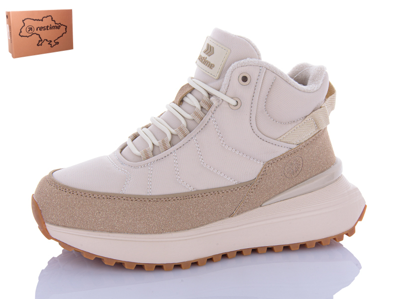 Кроссовки Restime (36-41) AWZ24295 beige (деми)