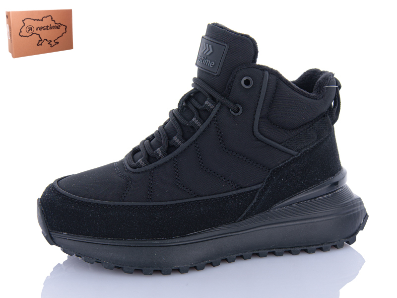 Кроссовки Restime (36-41) AWZ24295 black (деми)