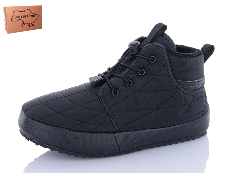 Кроссовки Restime (36-41) HWZ24381 black (деми)