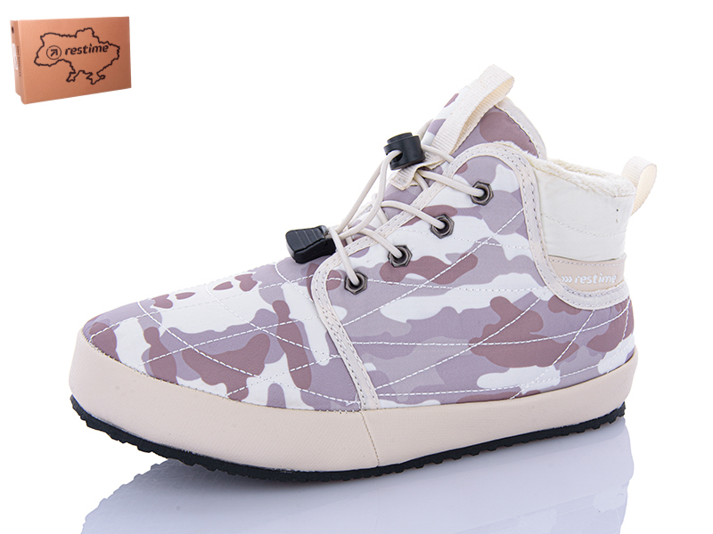 Кроссовки Restime (36-41) HWZ24381 beige (деми)