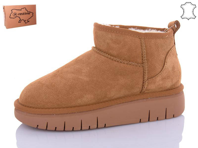 Угги Restime (36-41) YWZ24455 camel (зима)