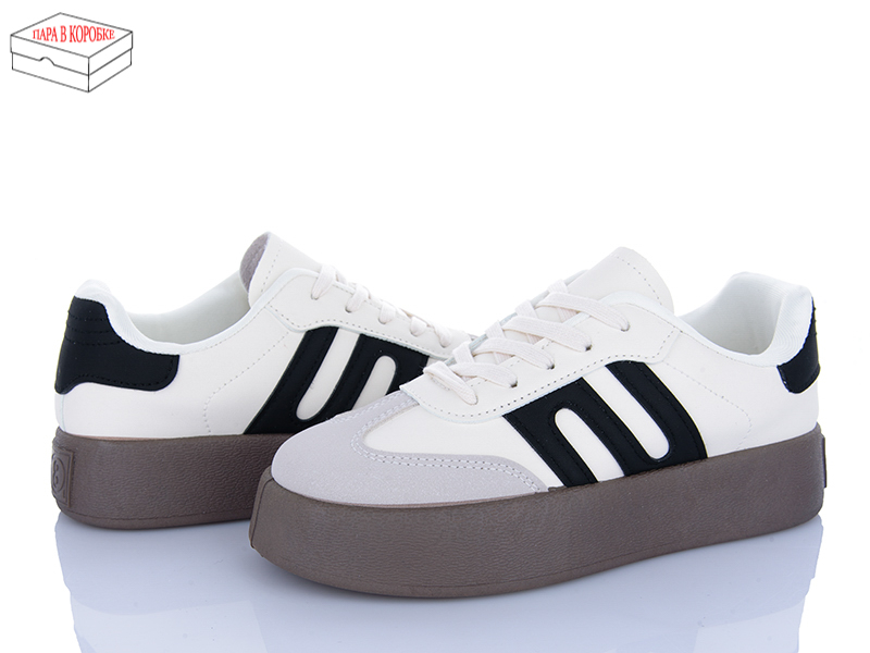 Кроссовки Ailaifa (36-41) DX03 beige-black (деми)