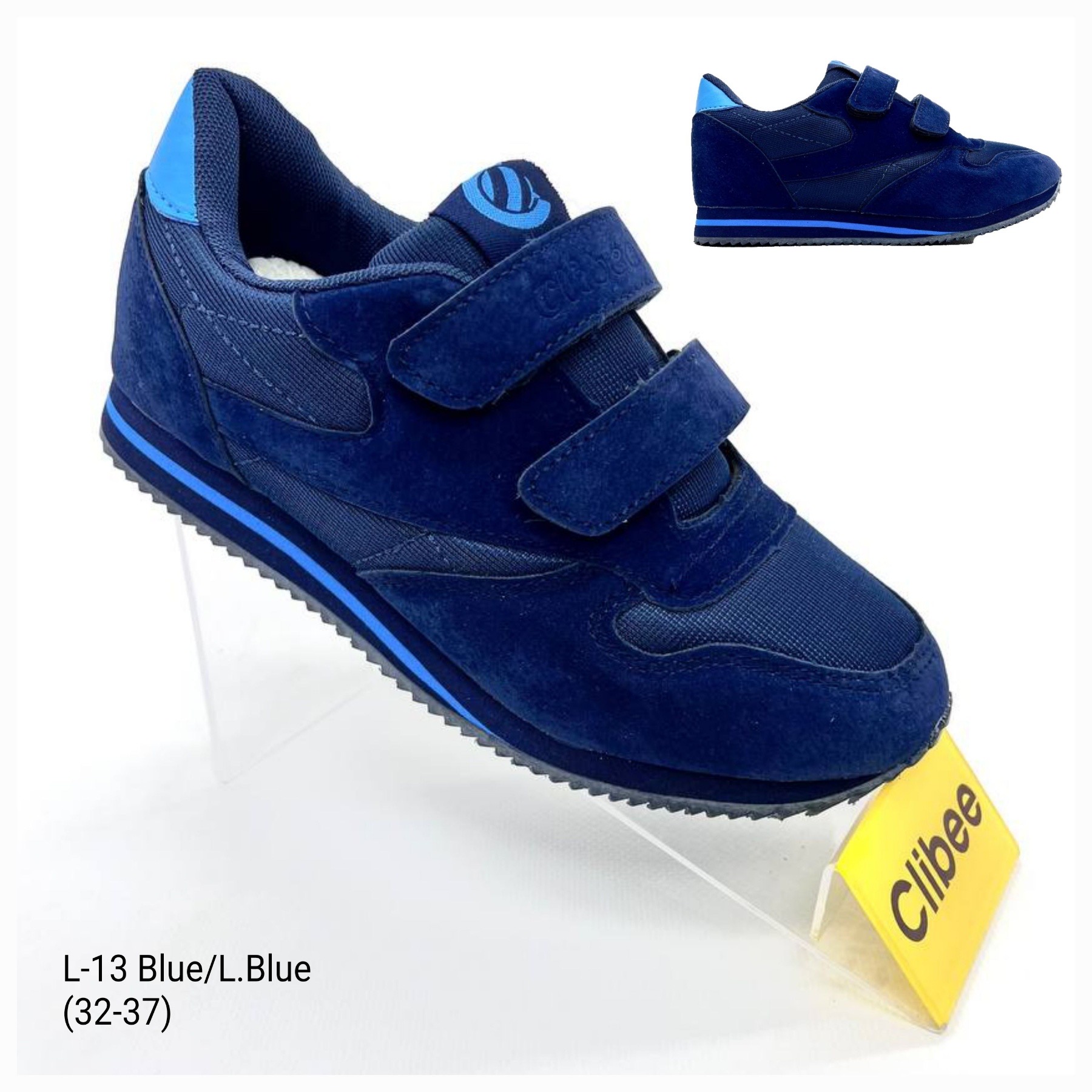 Кроссовки DvaClibee (32-37) Apa-L13 blue (деми)