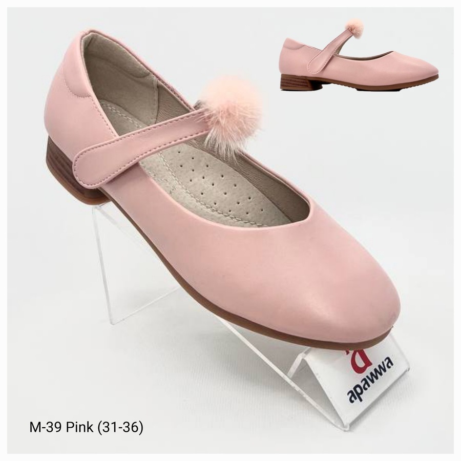 Туфли DvaClibee (31-36) Apa-M39 pink (деми)