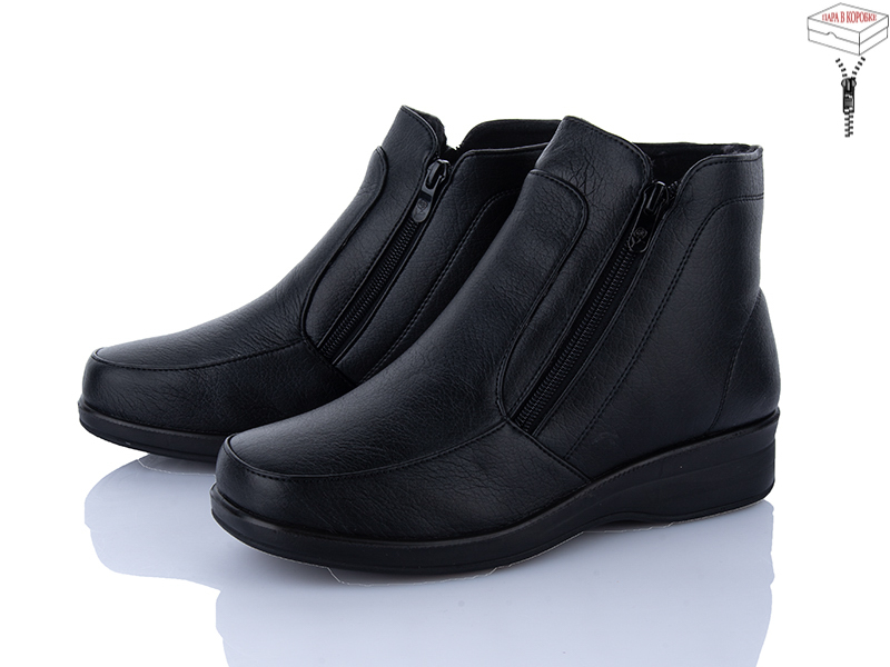 Ботинки Yuemingzu (37-43) 0805 black (зима)