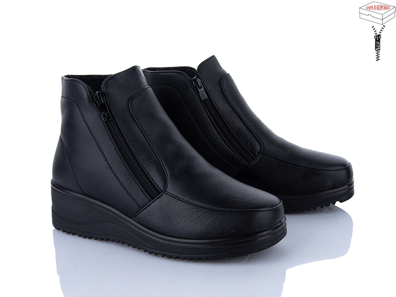 Ботинки Yuemingzu (37-43) 09905 black (зима)