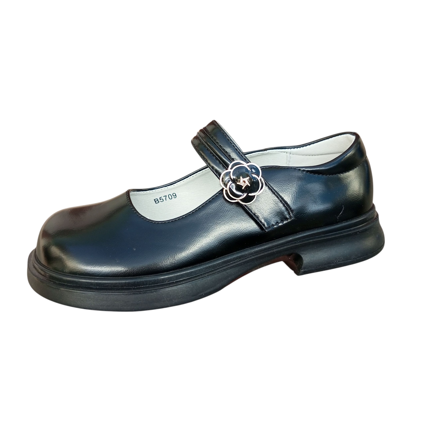 Туфли DvaClibee (32-37) Ap-B5709 black (деми)