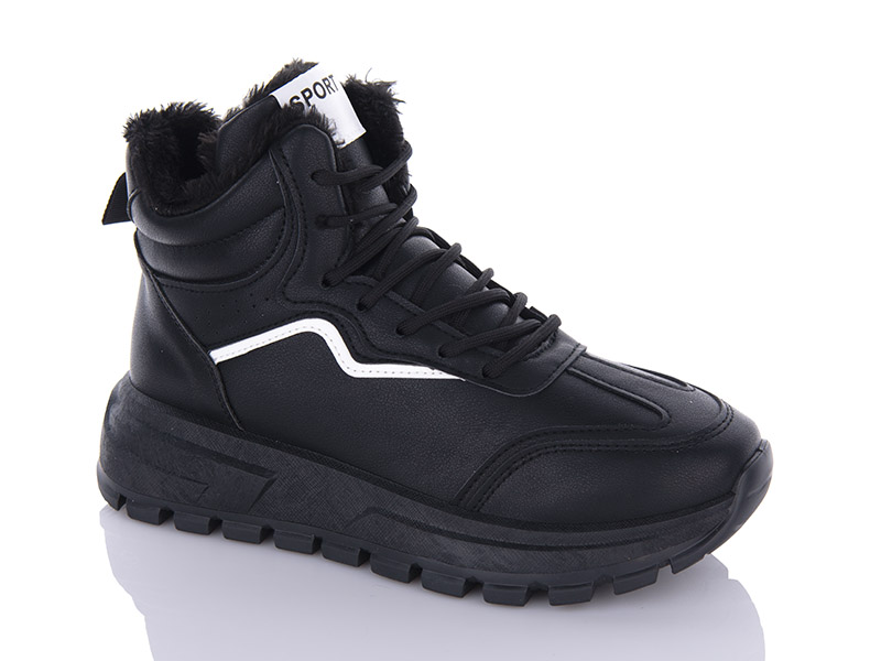 Кроссовки Princess (36-41) AG67 black (зима)