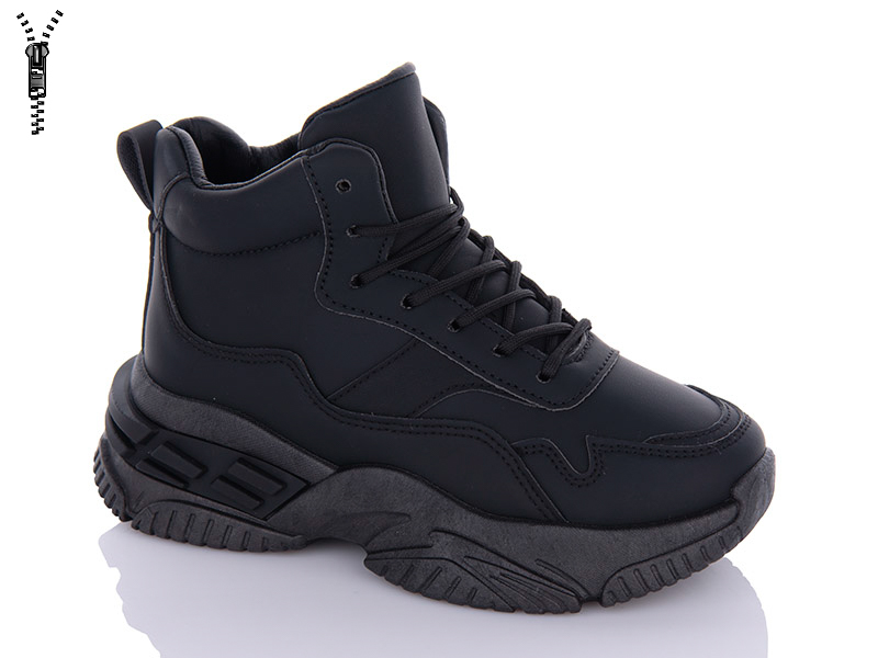 Ботинки Princess (36-41) D25 black (зима)