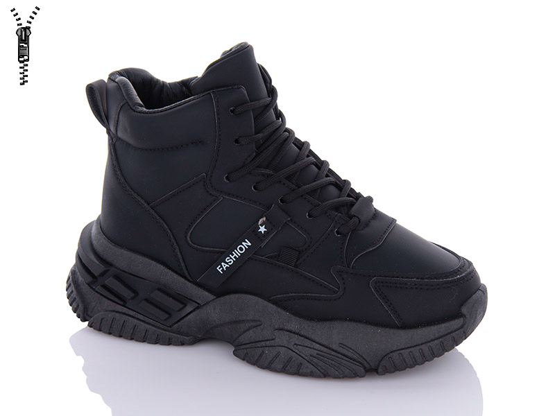 Ботинки Princess (36-41) D26 black (зима)