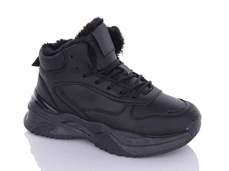Кроссовки Princess (36-41) YP07 black (зима)