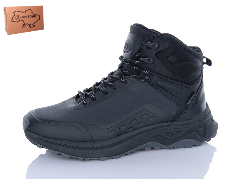 Ботинки Restime (40-45) EMZ25699 black-grey (деми)