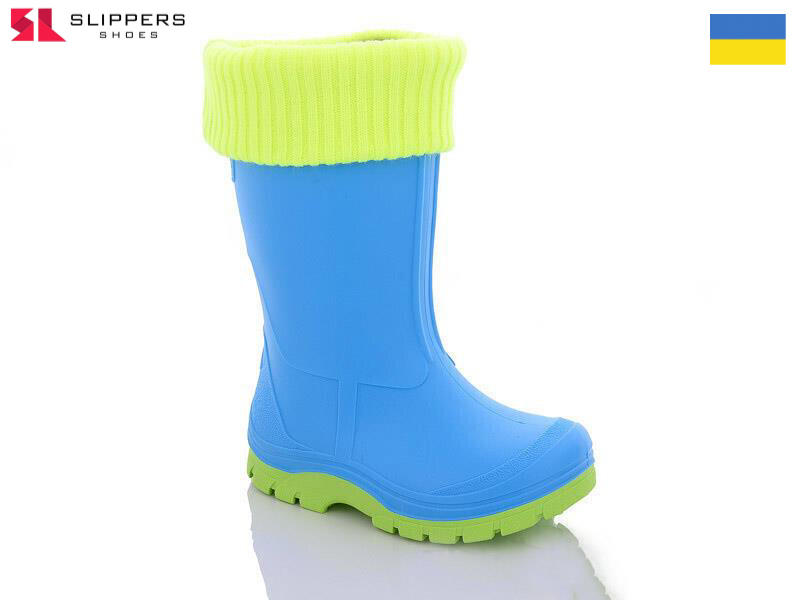 Сапоги Slipers (25-36) Ассоль СД2-2 блакитний (деми)