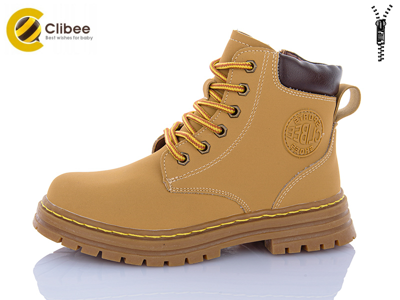 Ботинки Clibee-Apawwa (32-37) K204 camel-brown (деми)