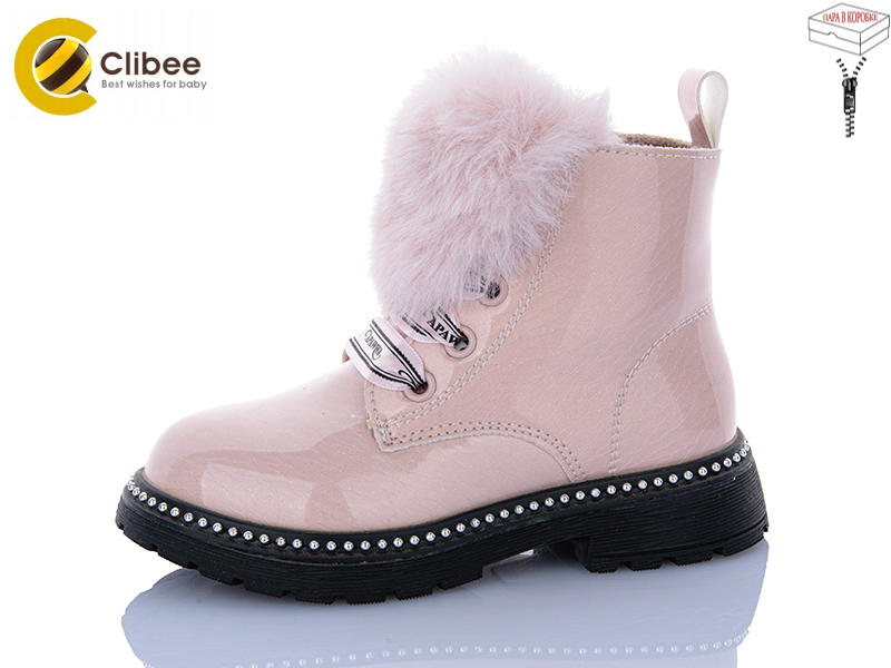 Ботинки Clibee-Apawwa (25-30) NQ737 pink (деми)