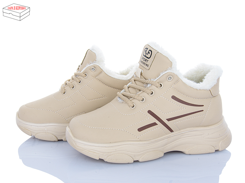 Кроссовки Yuemingzu (37-41) 2013 beige (зима)