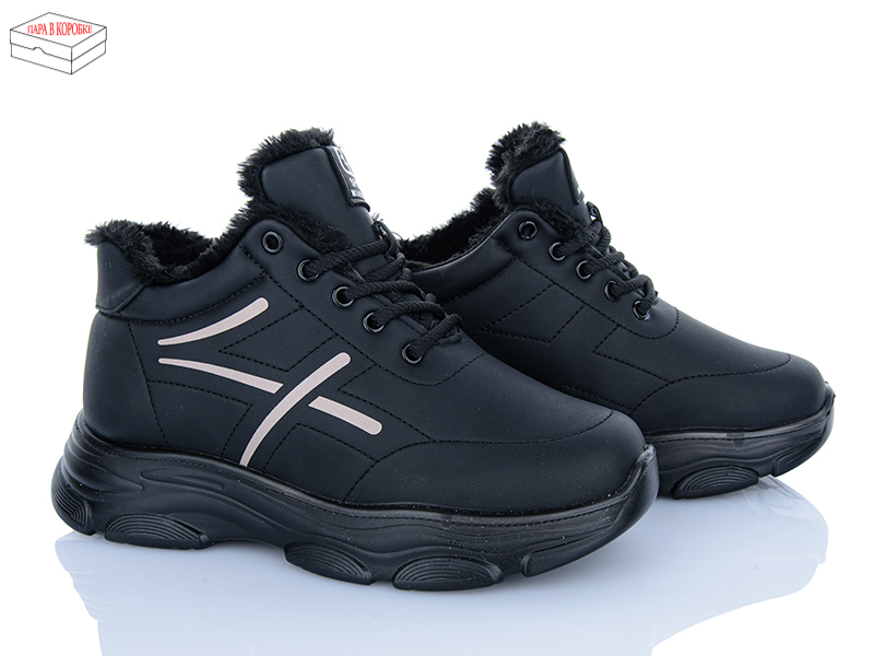 Кроссовки Yuemingzu (37-41) 2013 black (зима)