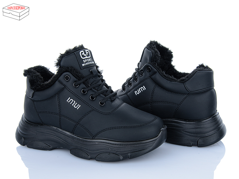 Кроссовки Yuemingzu (37-41) 2015 black (зима)
