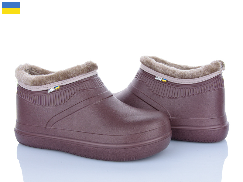 Галоши Roks (37-41) 7004 шоколад (зима)