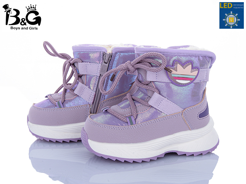 Ботинки Poni Kids (22-27) 2315-5F LED (зима)