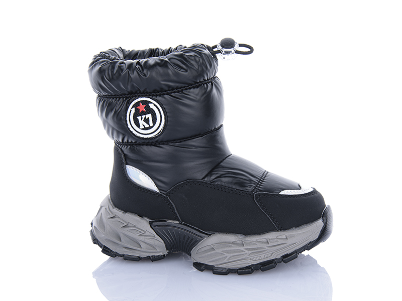 Дутики Леопард (26-30) B11 black (зима)