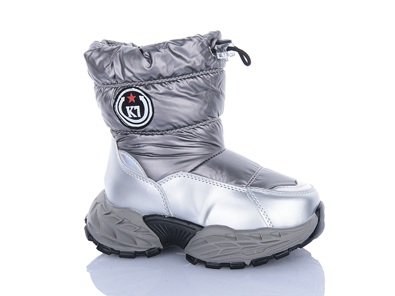 Дутики Леопард (26-30) B11 silver (зима)
