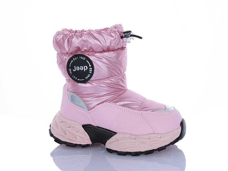 Дутики Леопард (26-30) B15 pink (зима)