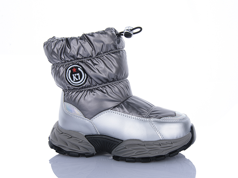 Дутики Леопард (31-36) C11 silver (зима)